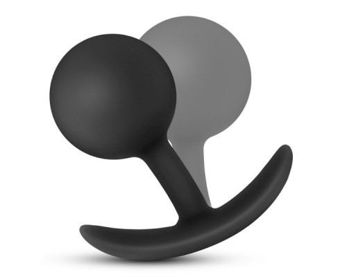 Заказать Черная анальная пробка Silicone Vibra Plug - 8,9 см.