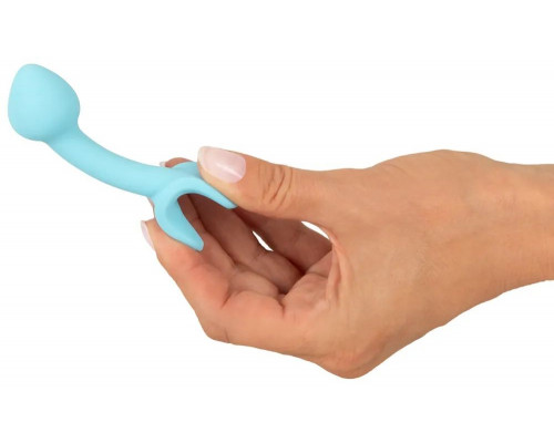 Заказать Голубая анальная втулка Mini Butt Plug - 7,1 см.