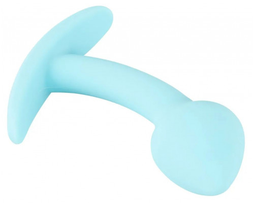 Заказать Голубая анальная втулка Mini Butt Plug - 7,1 см.
