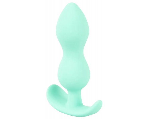 Заказать Аквамариновая анальная втулка Mini Butt Plug - 8,2 см.
