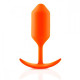 Заказать Оранжевая пробка для ношения B-vibe Snug Plug 3 - 12,7 см.