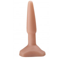 Классический анальный плаг телесного цвета - 11,5 см.