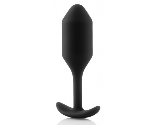 Заказать Чёрная пробка для ношения B-vibe Snug Plug 2 - 11,4 см.