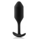 Заказать Чёрная пробка для ношения B-vibe Snug Plug 2 - 11,4 см.