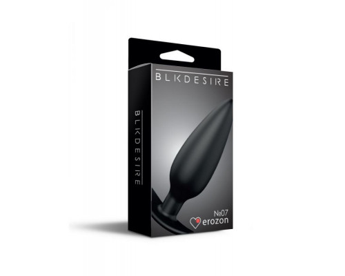 Заказать Черная анальная пробка №07 Self Penetrating Butt Plug - 12 см.