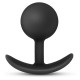 Заказать Черная анальная пробка Silicone Vibra Plug - 8,9 см.