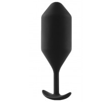 Чёрная пробка для ношения B-vibe Snug Plug 5 - 14 см.