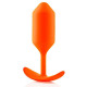 Заказать Оранжевая пробка для ношения B-vibe Snug Plug 3 - 12,7 см.