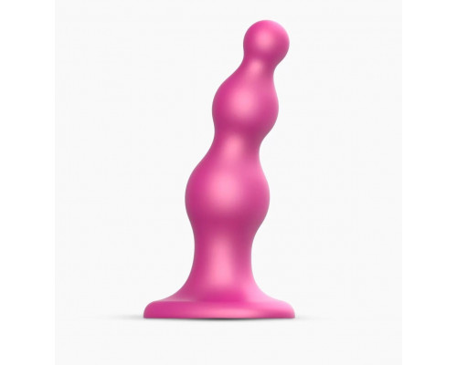 Заказать Розовый стимулятор-ёлочка Dildo Plug Beads Framboise Size M - 15 см.