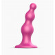 Заказать Розовый стимулятор-ёлочка Dildo Plug Beads Framboise Size M - 15 см.