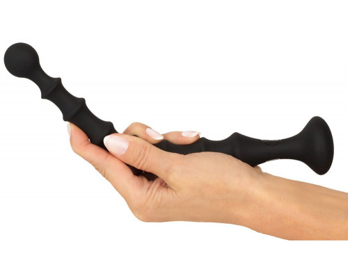 Черная анальная ёлочка Magic Anal Wand - 26,9 см.