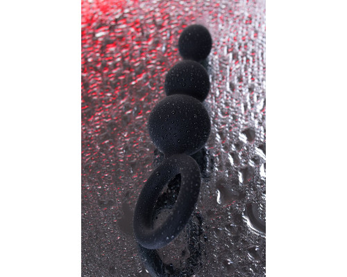 Заказать Набор чёрных анальных цепочек Satisfyer Booty Call