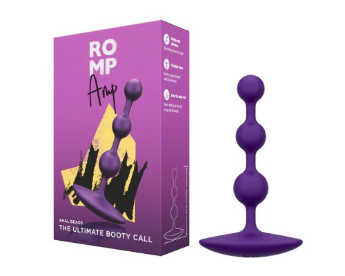 Заказать Фиолетовая анальная цепочка Romp Amp - 13,5 см.