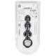 Черная анальная елочка Beaded Silicone Anal Probe with Loop