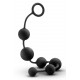 Заказать Черная анальная цепочка Black Anal Beads - 40,6 см.