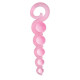 Заказать Розовая анальная цепочка из 5 шариков различного диаметра - 25,5 см.