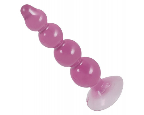 Заказать Фиолетовый анальный стимулятор-ёлочка Anal Beads - 13 см.