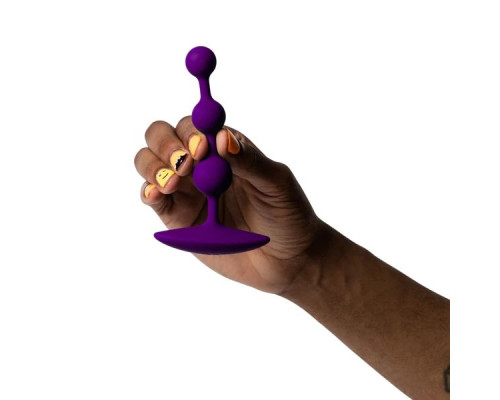 Заказать Фиолетовая анальная цепочка Romp Amp - 13,5 см.