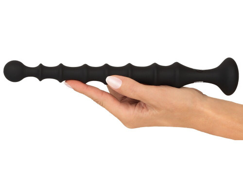 Черная анальная ёлочка Magic Anal Wand - 26,9 см.
