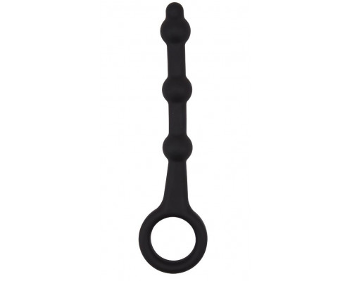 Заказать Черная анальная ёлочка Pleasure Piston - 17,5 см.