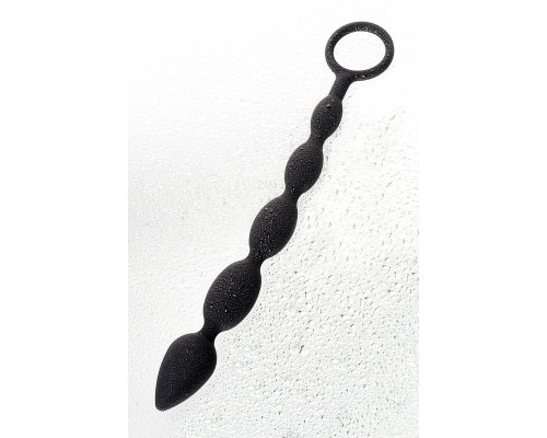 Черная анальная цепочка A-toys - 27,6 см.