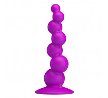 Рельефная лиловая елочка Booty Passion с присоской - 15 см.