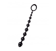 Черная анальная цепочка A-toys - 28,3 см.