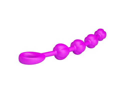 Силиконовая цепочка Beeds с ручкой-кольцом - 19,5 см.