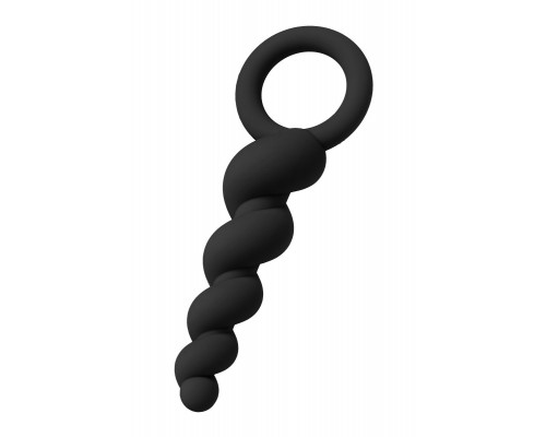 Заказать Набор чёрных анальных цепочек Satisfyer Booty Call