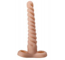 Спиралевидный телесный плаг - 15 см.