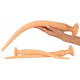 Заказать Набор из 3 телесных удлиненных анальных пробок Super Long Flexible Butt Plug Set