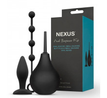 Анальный набор Nexus Anal Beginner Kit: пробка, душ и шарики