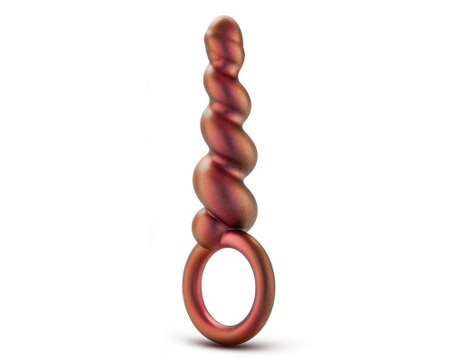 Заказать Коричневый анальный стимулятор Spiral Loop Copper Anal Plug - 13,3 см.