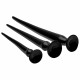 Заказать Набор из 3 черных больших гибких анальных стимуляторов Slim Tapered Anal Hose Trainer Set
