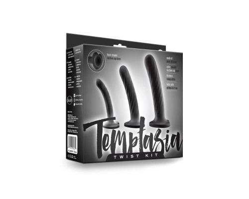 Набор из 3 стимуляторов со спиралевидным рельефом Twist Kit