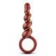 Заказать Коричневый анальный стимулятор Spiral Loop Copper Anal Plug - 13,3 см.