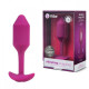 Заказать Розовая пробка для ношения с вибрацией Snug Plug 2 - 11,4 см.