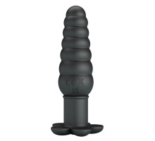 Черный анальный вибростимулятор Imron - 11 см.