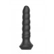 Заказать Черный перезаряжаемый мультискоростной вибратор №02 Undulating vibrator - 19 см.