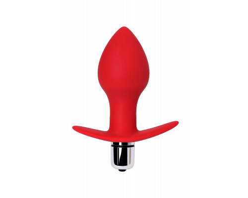 Заказать Красная анальная вибровтулка Glam - 9,7 см.