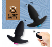 Набор из двух черных анальных плагов для пары FunkyButts