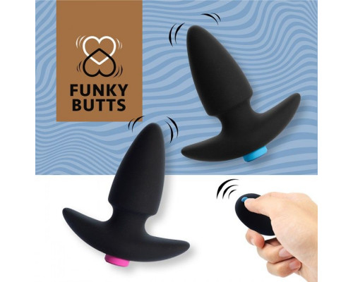 Заказать Набор из двух черных анальных плагов для пары FunkyButts