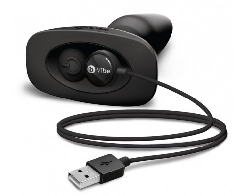 Заказать Чёрная вибровтулка с ротацией шариков RIMMING REMOTE CONTROL PLUG BLACK - 15,2 см.