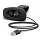 Заказать Чёрная вибровтулка с ротацией шариков RIMMING REMOTE CONTROL PLUG BLACK - 15,2 см.