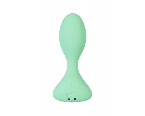 Заказать Зеленая анальная втулка с вибрацией Satisfyer Trendsetter