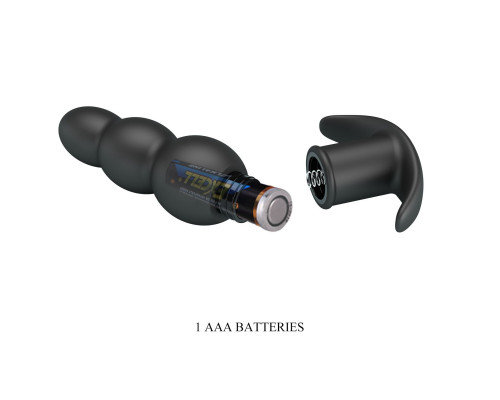 Черный анальный вибростимулятор Aeaeas - 11 см.