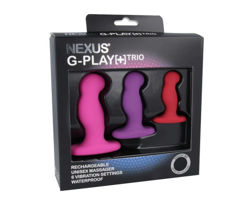 Заказать Набор из 3 цветных вибровтулок Nexus G-Play+ Trio