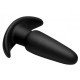 Заказать Черная анальная вибропробка Kinetic Thumping 7X Medium Anal Plug - 13,3 см.