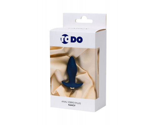 Синяя анальная вибровтулка Fancy - 10,7 см.