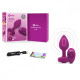 Заказать Ярко-розовая анальная вибровтулка с кристаллом Vibrating Jewel Plug S/M - 10 см.